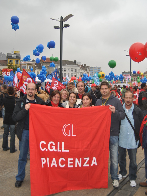 La Cgil di Piacenza a Bruxelles: "Dalla crisi non si esce con l&#8217;austerità"