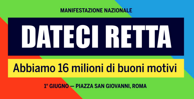 Pensionati, 1 giugno a Roma per pensioni, giovani, futuro ed equità fiscale